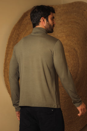 Camiseta Masculina Manga Longa Moletinho
