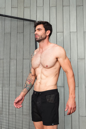 Short Masculino Transparente em Tela