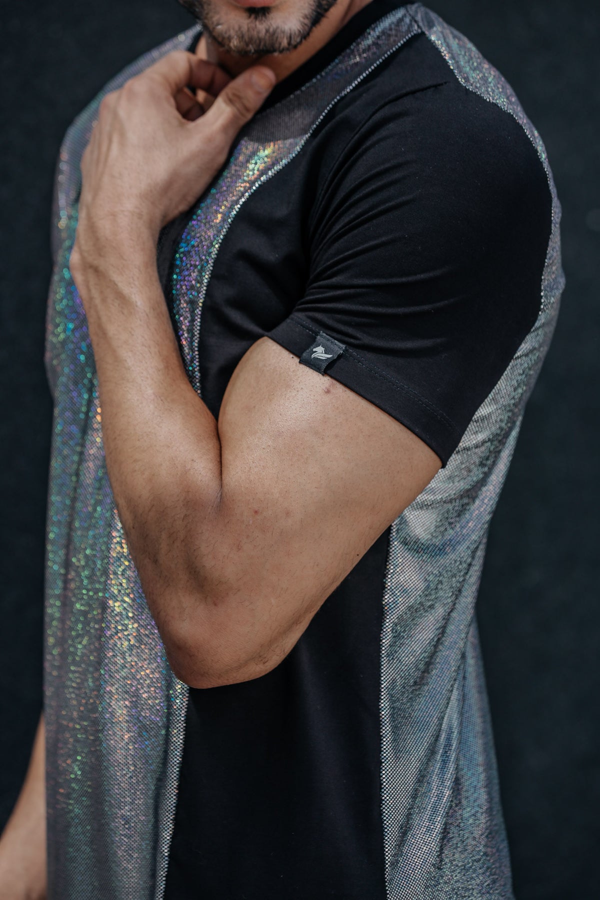 Camiseta Transversal Holografico Det Viscolycra