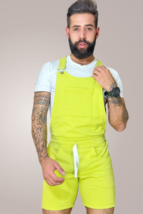 Macaquinho Jardineira Masculino Verde Lima