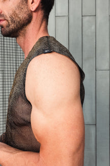 Regata Machao em Malha Devorê Resinada