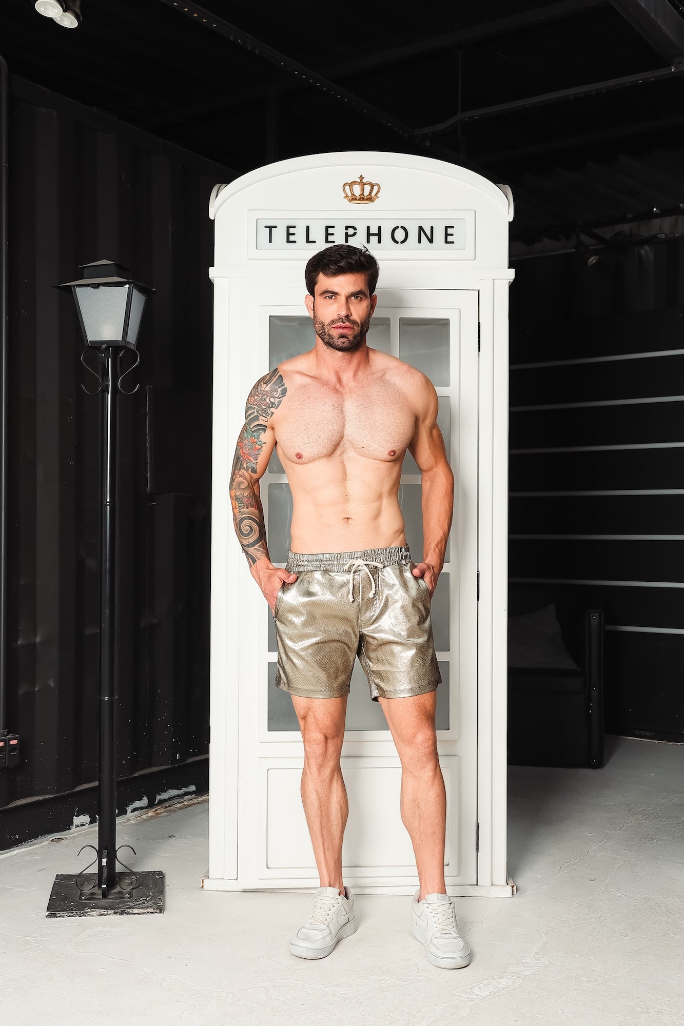 Short Masculino em Bengaline Resinado