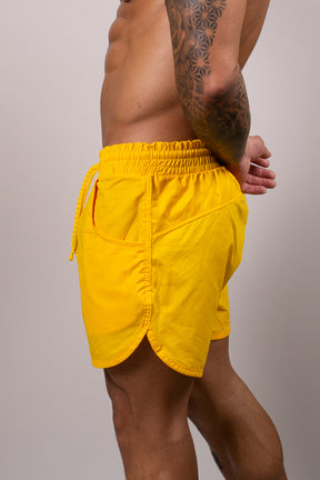 Short Tricoline Amarelo