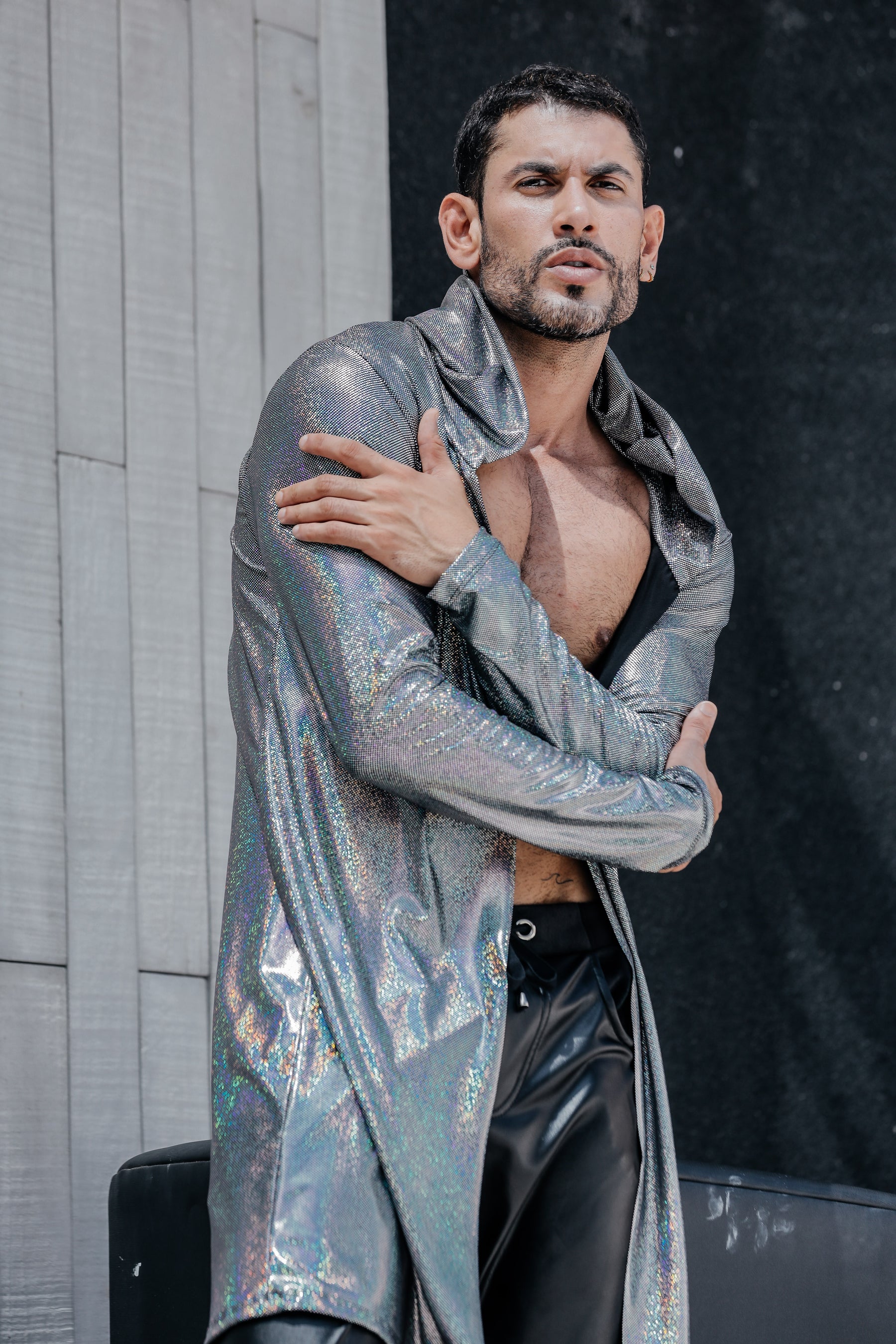 Cardigan Masculino Holográfico