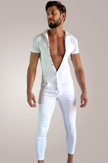 Macacão Masculino em Bengaline Branco