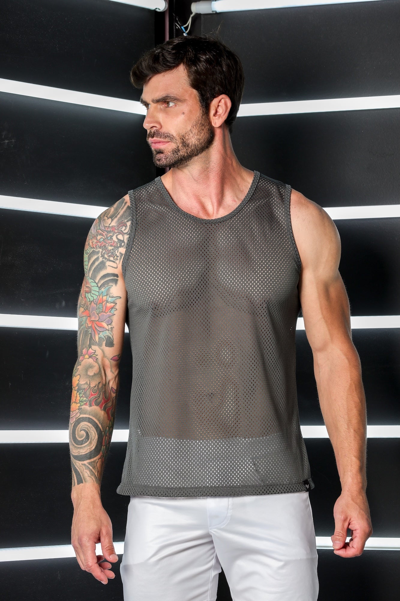 Regata Masculina em Tela Open