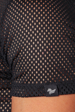 Camiseta Masculina Cirrê com Detalhes em Tela