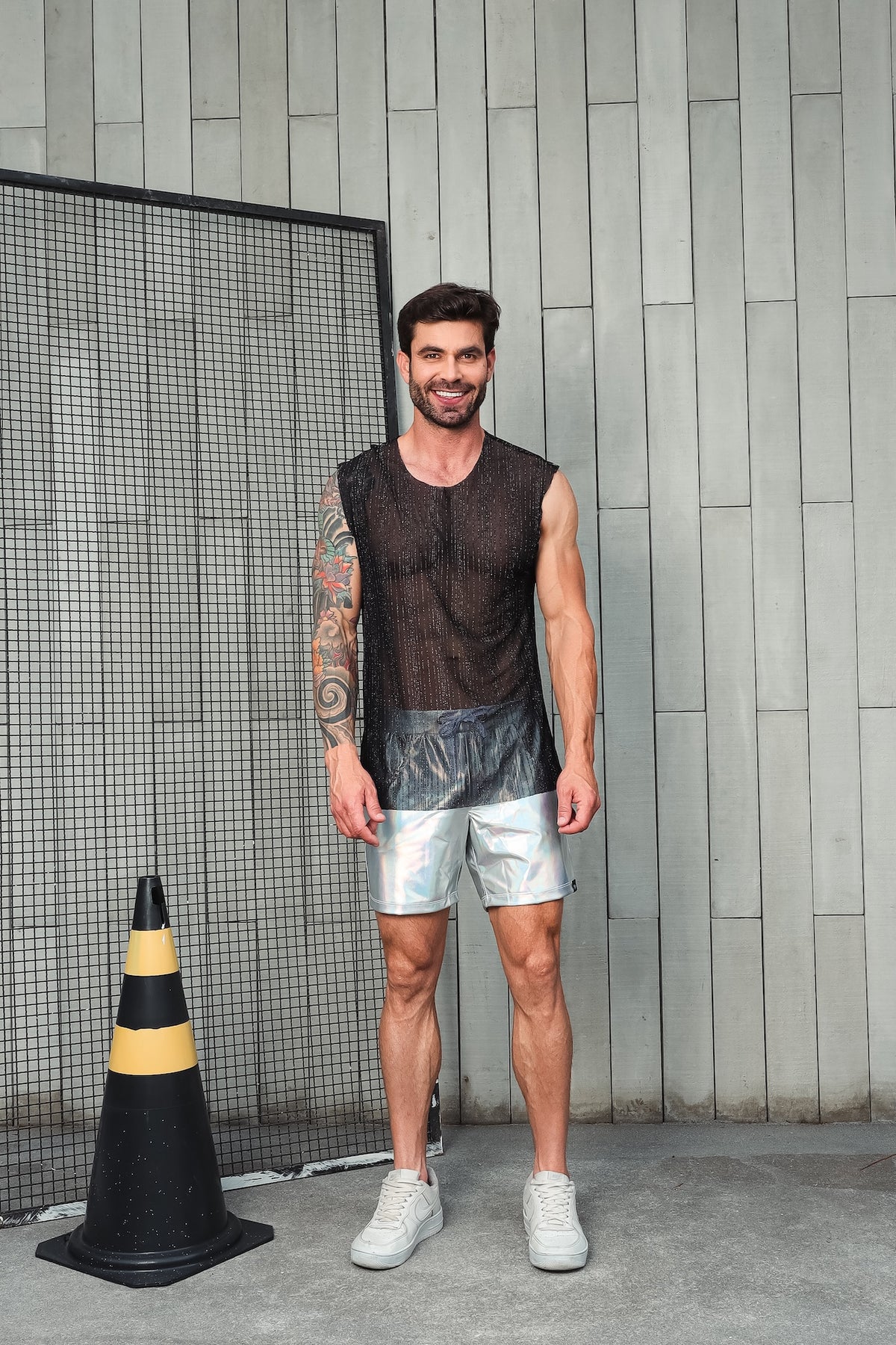 Regata Machão Malha Gliterizada