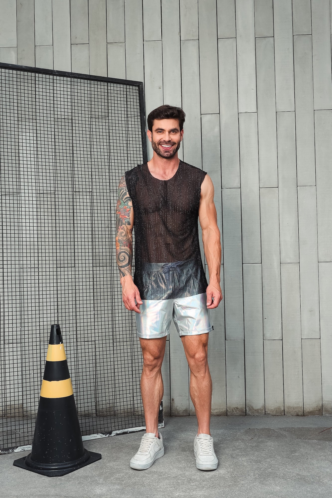 Regata Machão Malha Gliterizada