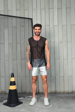 Regata Machão Malha Gliterizada