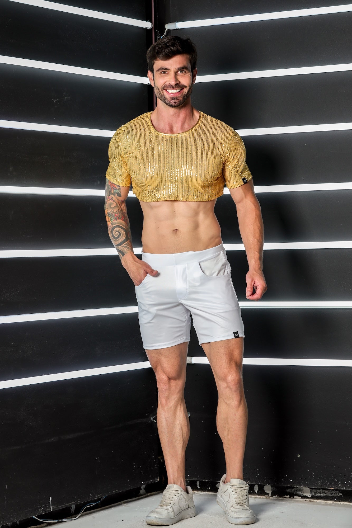 Cropped Masculino em Paetê