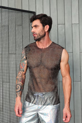 Regata Machao em Malha Devorê Resinada