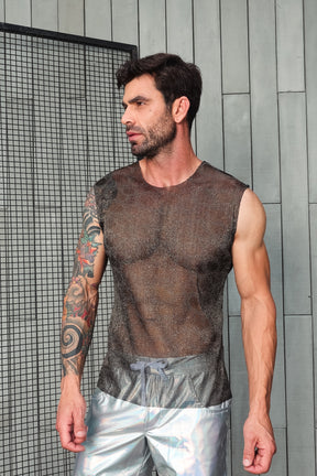 Regata Machao em Malha Devorê Resinada