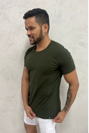 Camiseta Masculina em Viscolycra  Verde