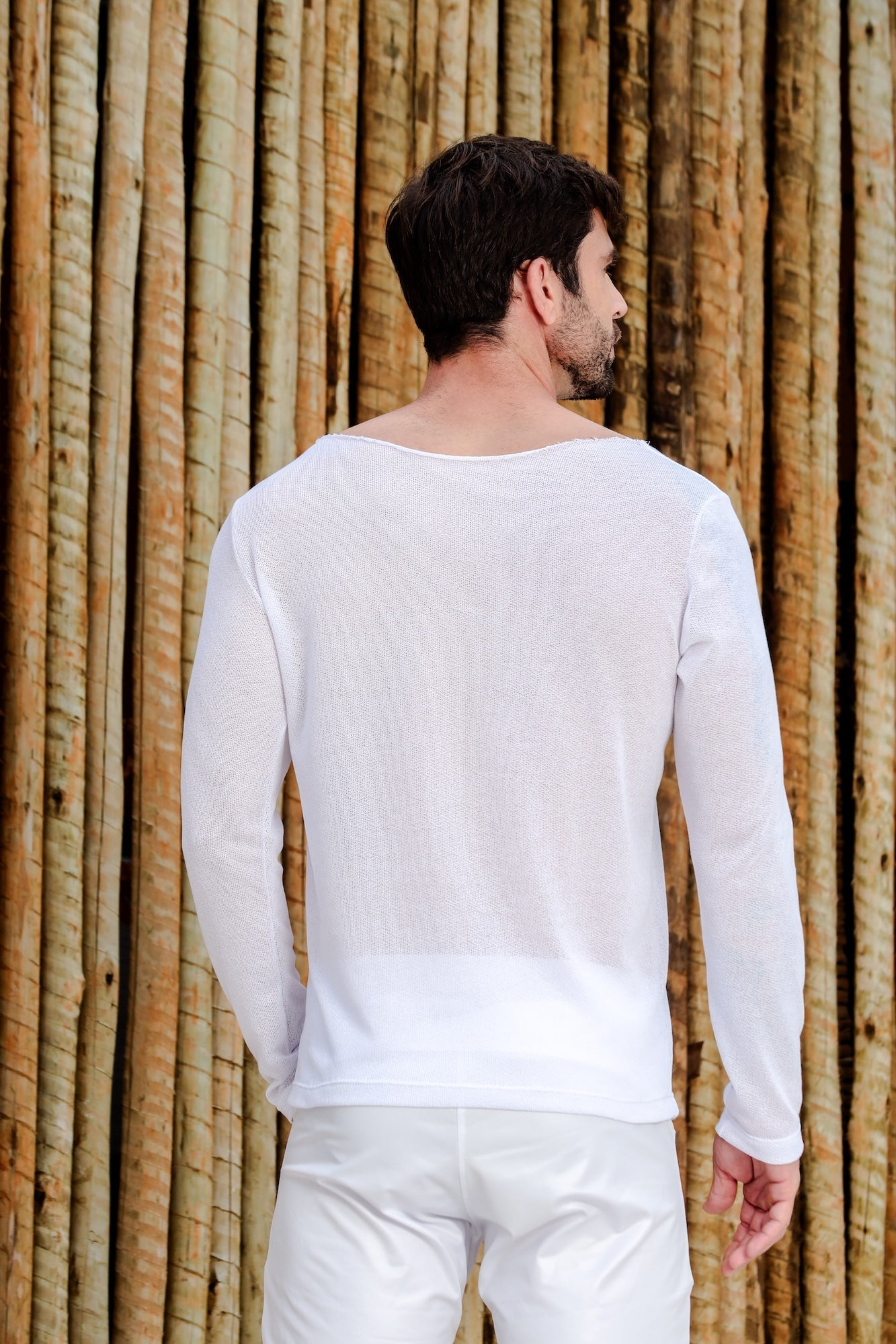 Camiseta Masculina Manga Longa em Lãzinha
