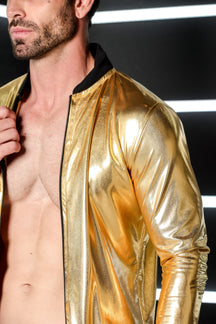 Jaqueta Masculina Bomber Metalizada