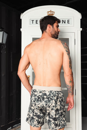 Short Masculino em Sarja Ciber Camuflagem