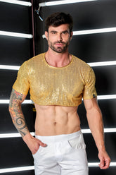 Cropped Masculino em Paetê