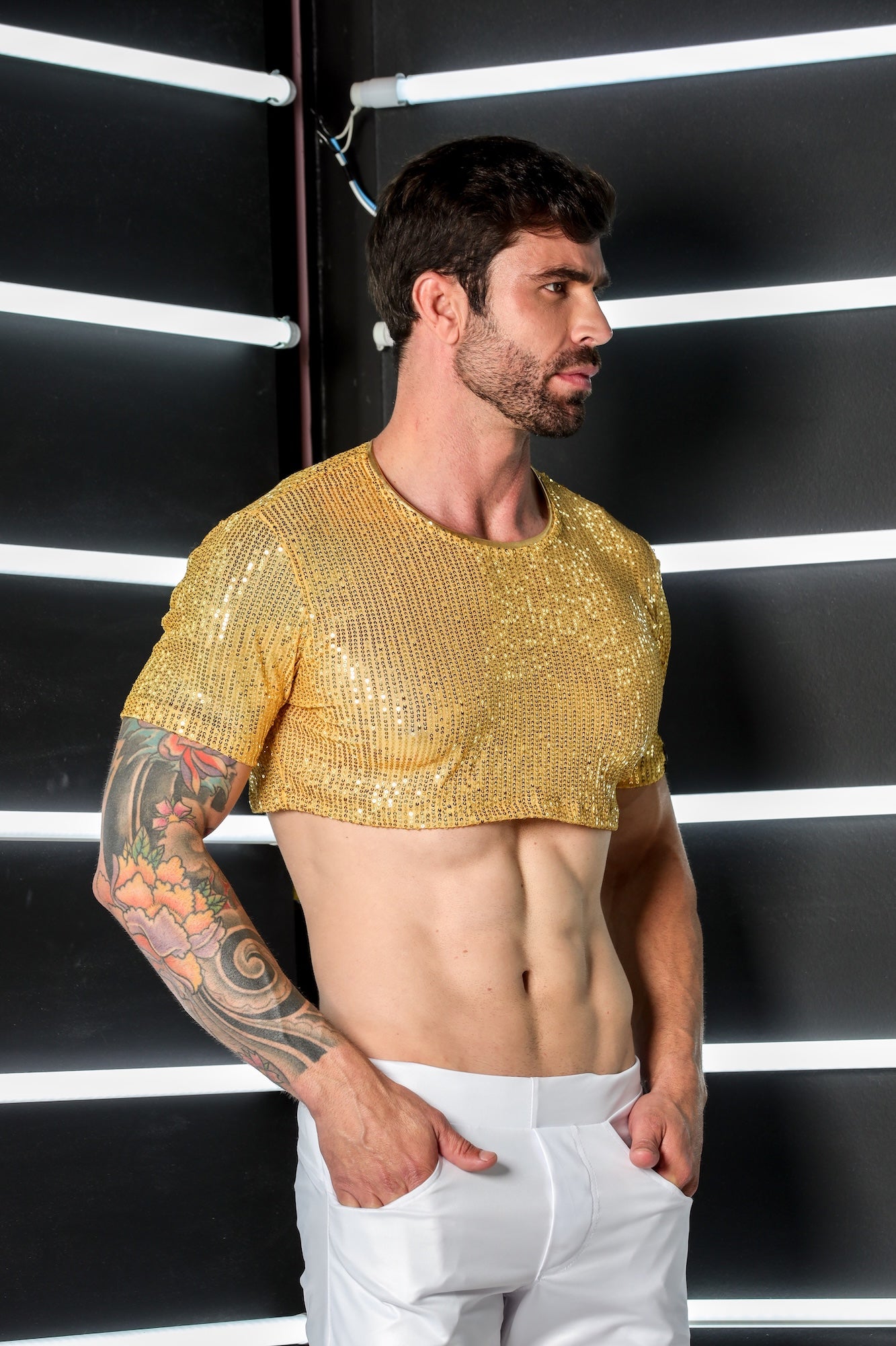 Cropped Masculino em Paetê