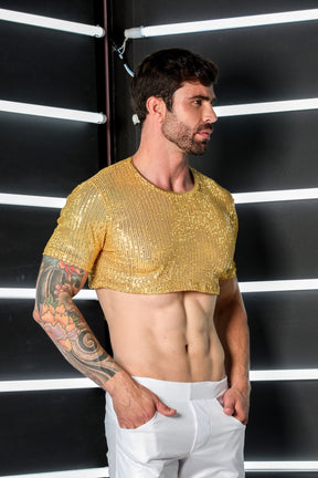 Cropped Masculino em Paetê