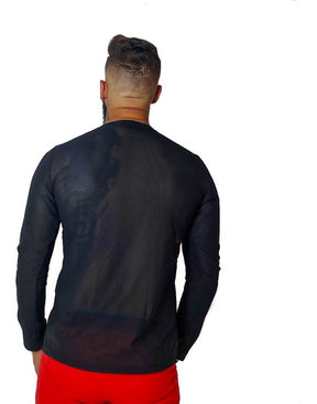 Camiseta Masculina Transparente em Tule
