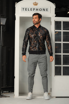 Jaqueta Masculina em Paetê Customizado Edição Limitada