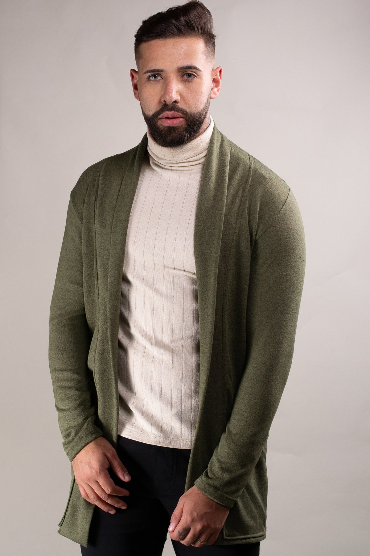 Cardigan Masculino Lãzinha Verde
