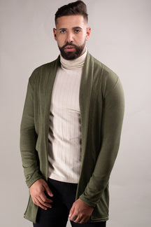 Cardigan Masculino Lãzinha Verde