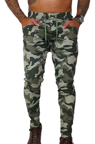 Calça Masculina Camuflada Militar