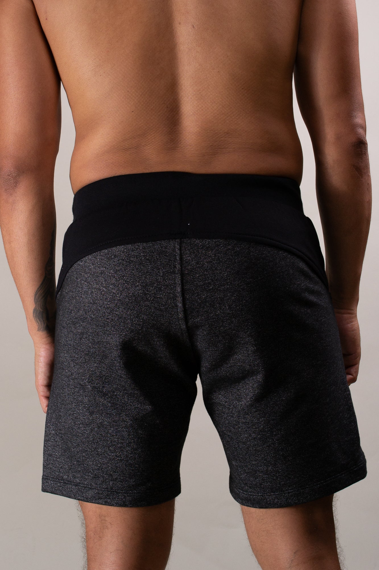 Short Masculino de Moletinho Mescla Cinza