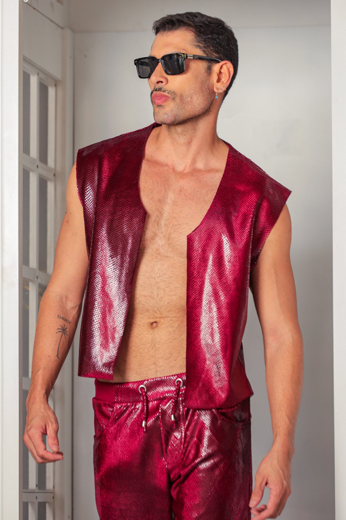 Conjunto Masculino em Veludo Resinado
