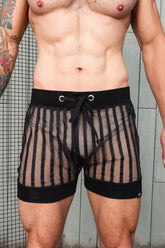 Short Masculino em Devorê Listrado