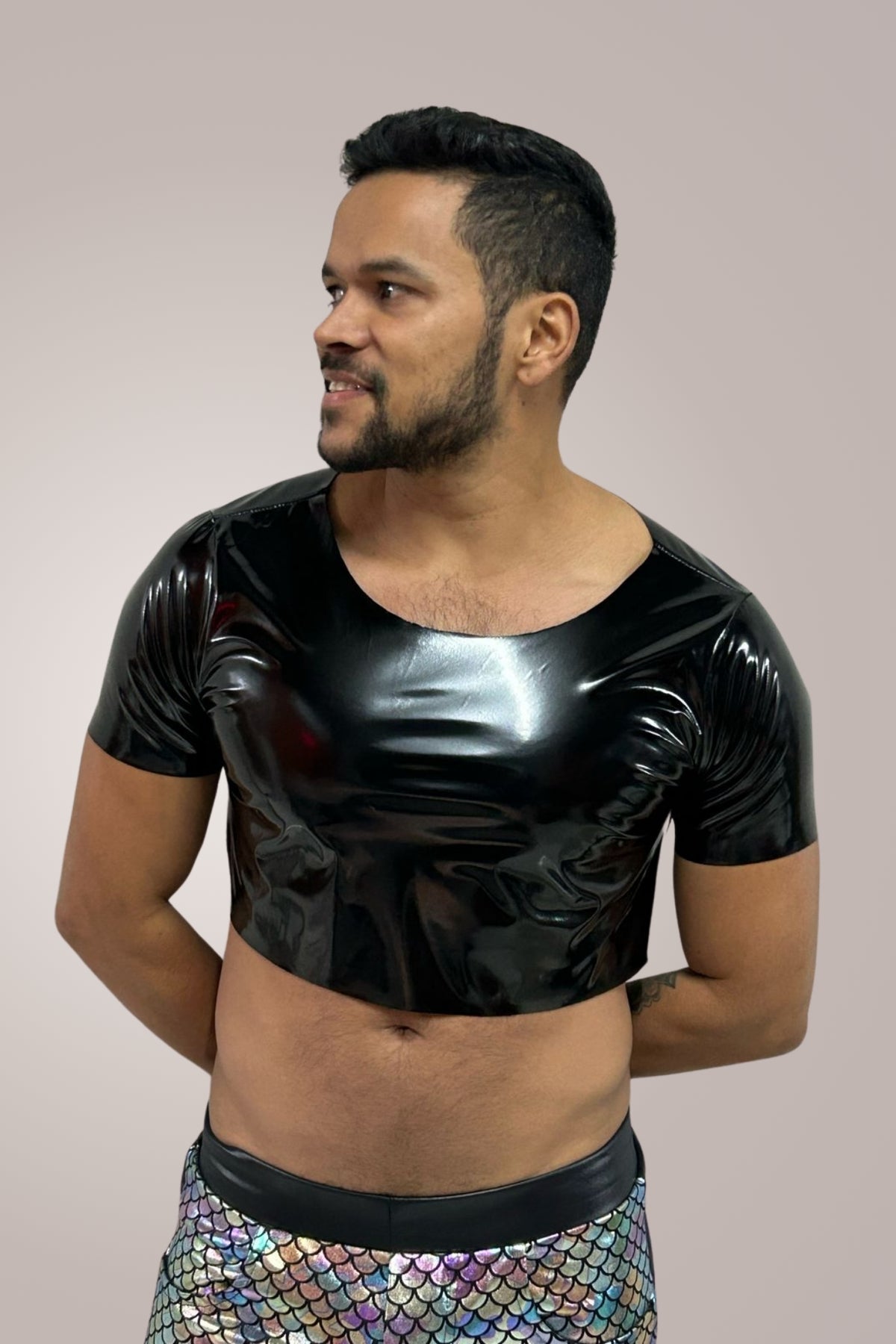 Cropped Masculino em Vinil