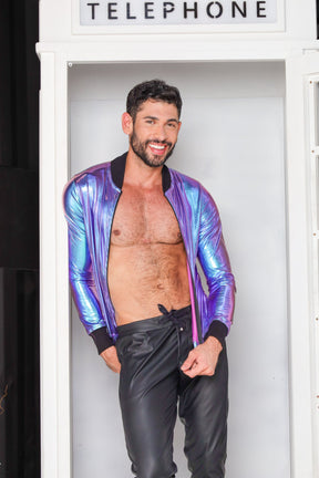 Jaqueta Masculina Bomber Metalizada