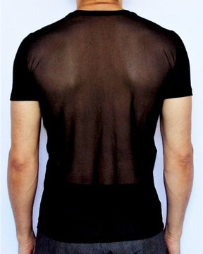 Camiseta Masculina de Tule Modelo Cropped