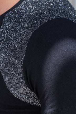 Camiseta Masculina em Viscolycra Detalhe Frente e Ombros