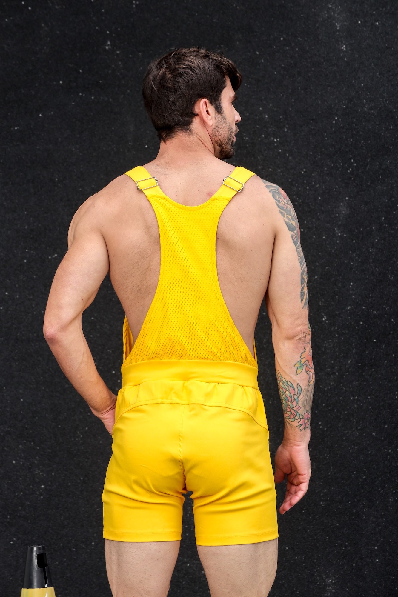 Macaquinho Jardineira Masculino Amarelo