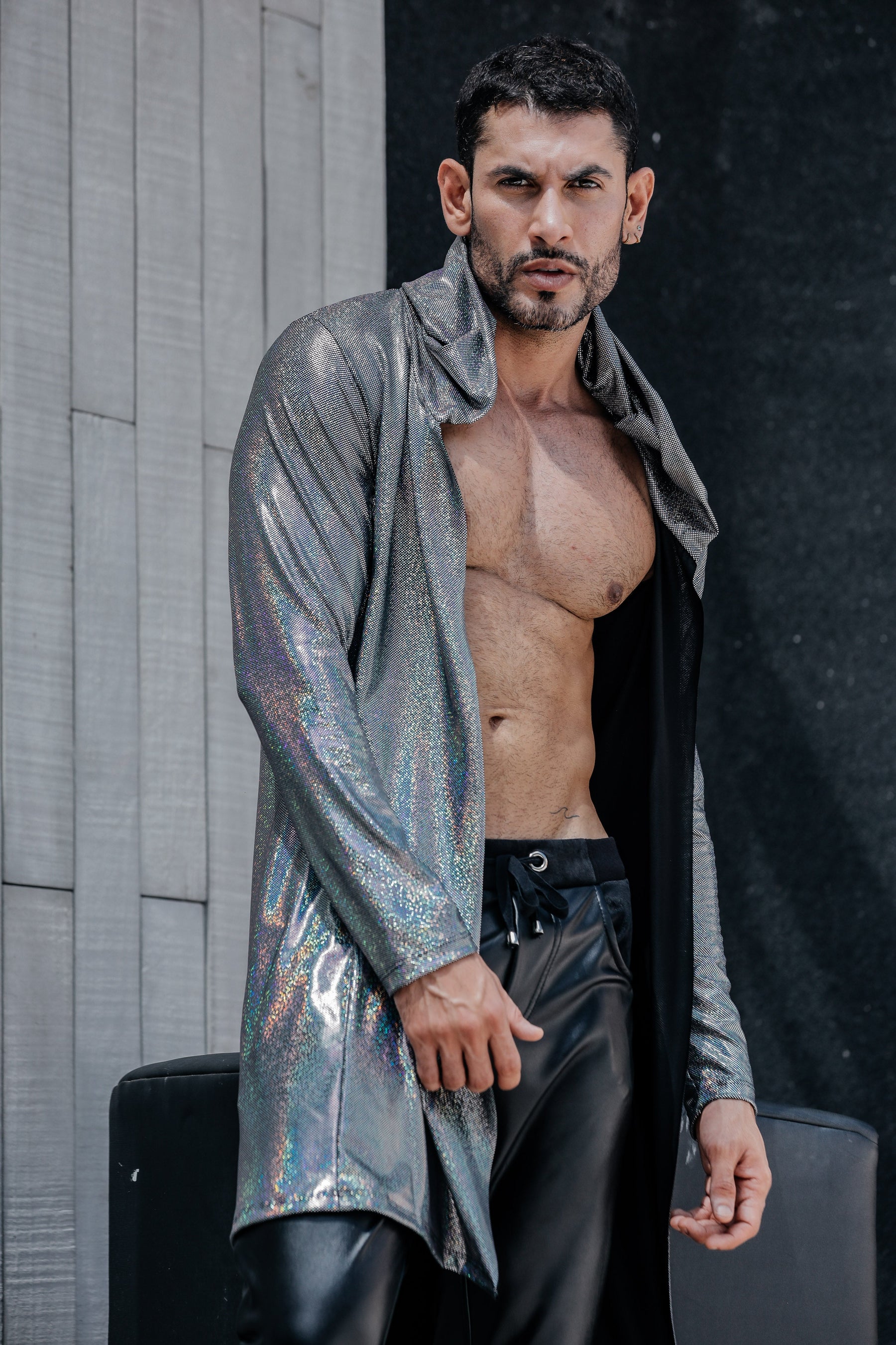 Cardigan Masculino Holográfico