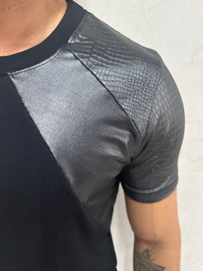 Camiseta Masculina Viscolycra Mangas em Cirrê