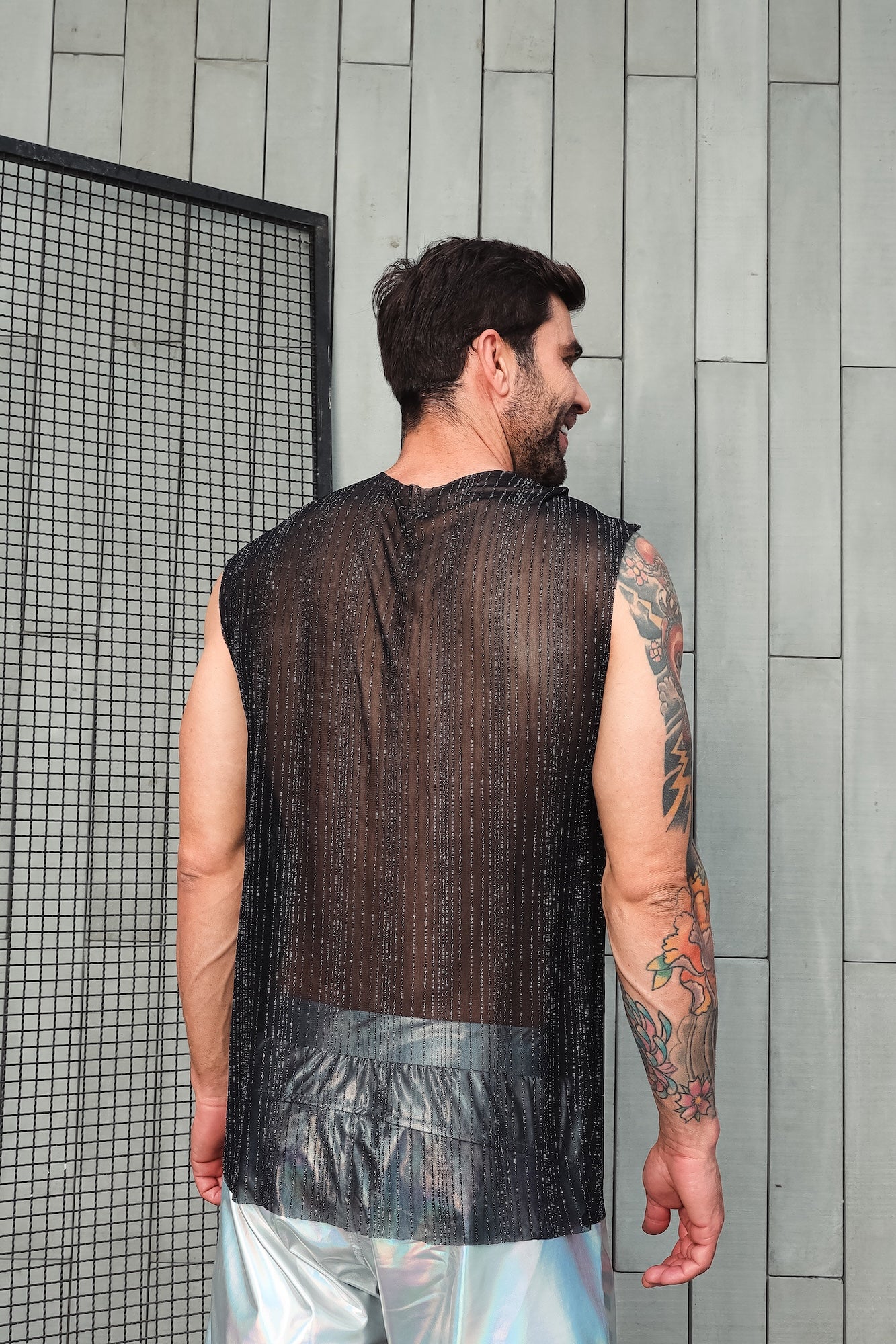 Regata Machão Malha Gliterizada