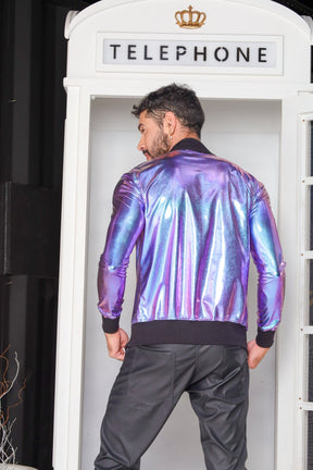 Jaqueta Masculina Bomber Metalizada