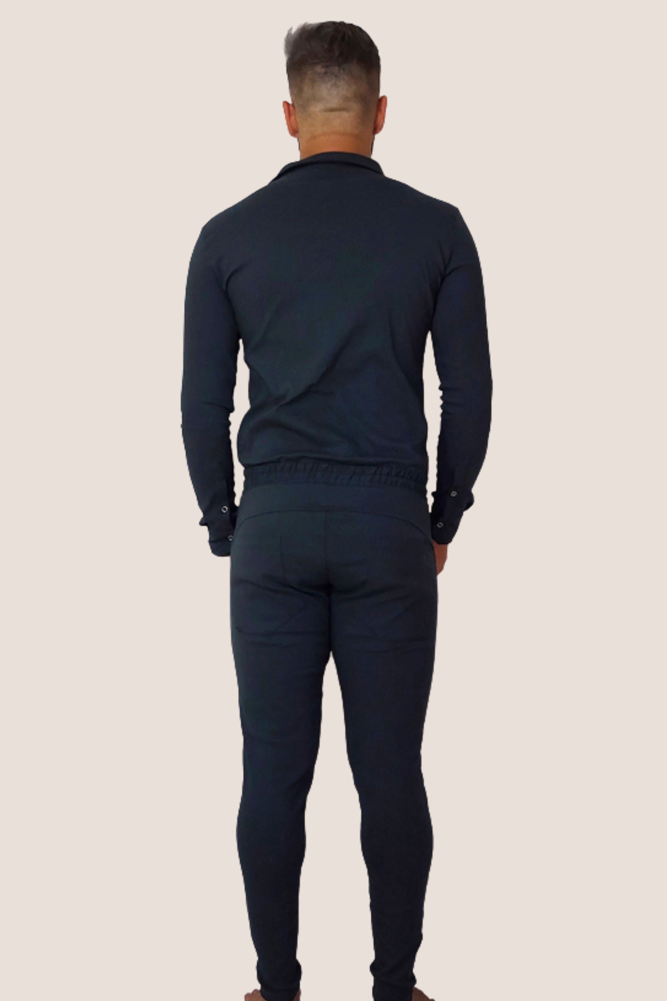 Macacão Masculino Slim Manga Longa