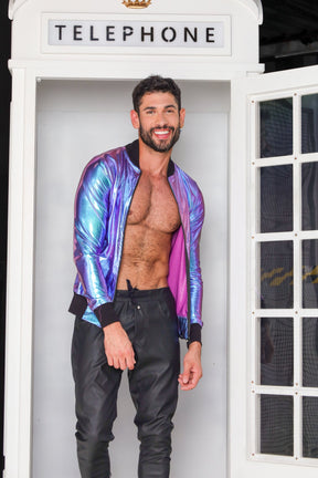 Jaqueta Masculina Bomber Metalizada