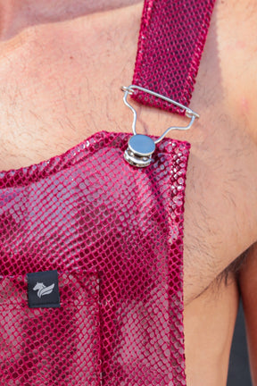 Jardineira Masculina em Veludo Resinado