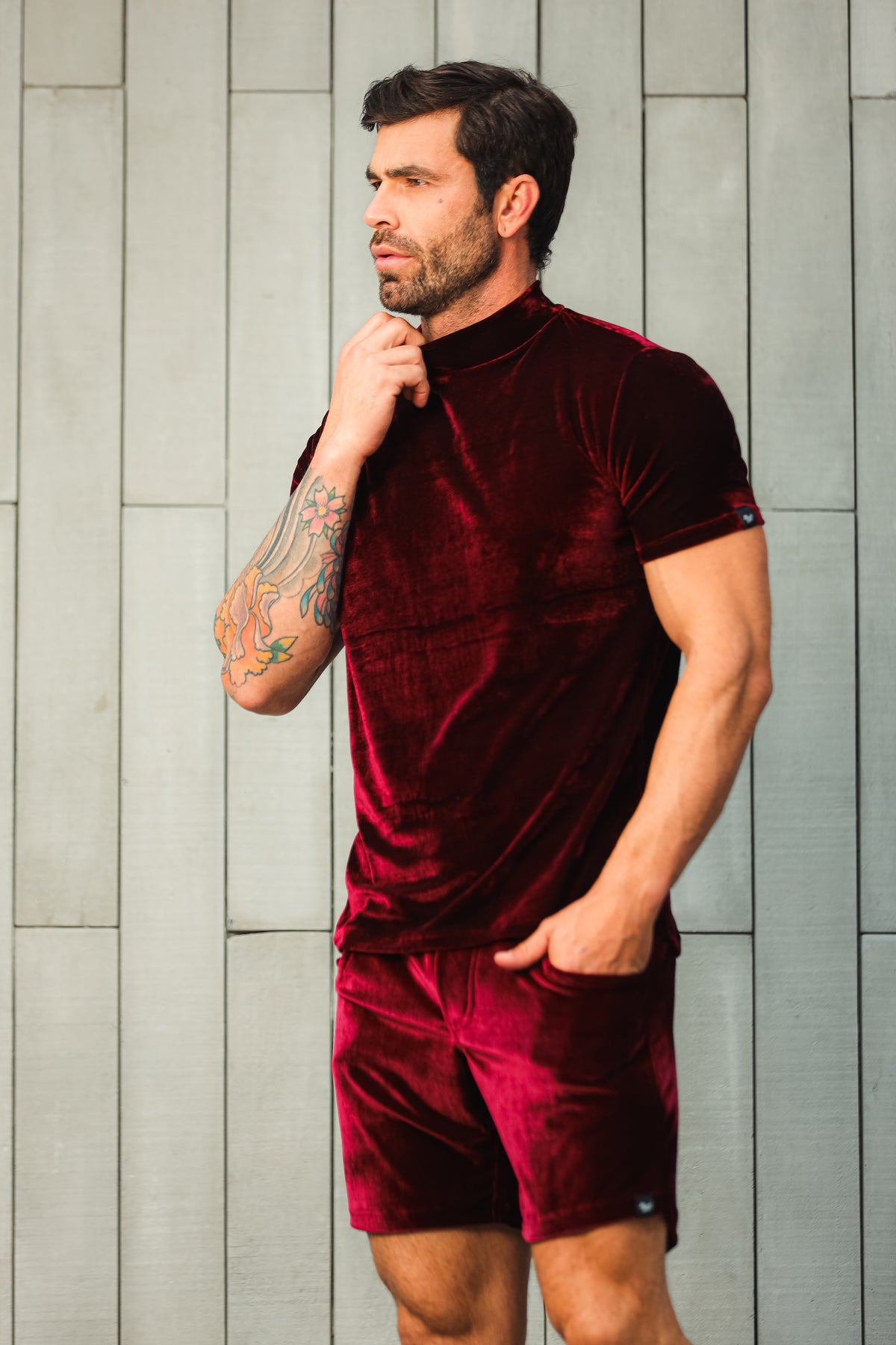 Conjunto Masculino em Veludo