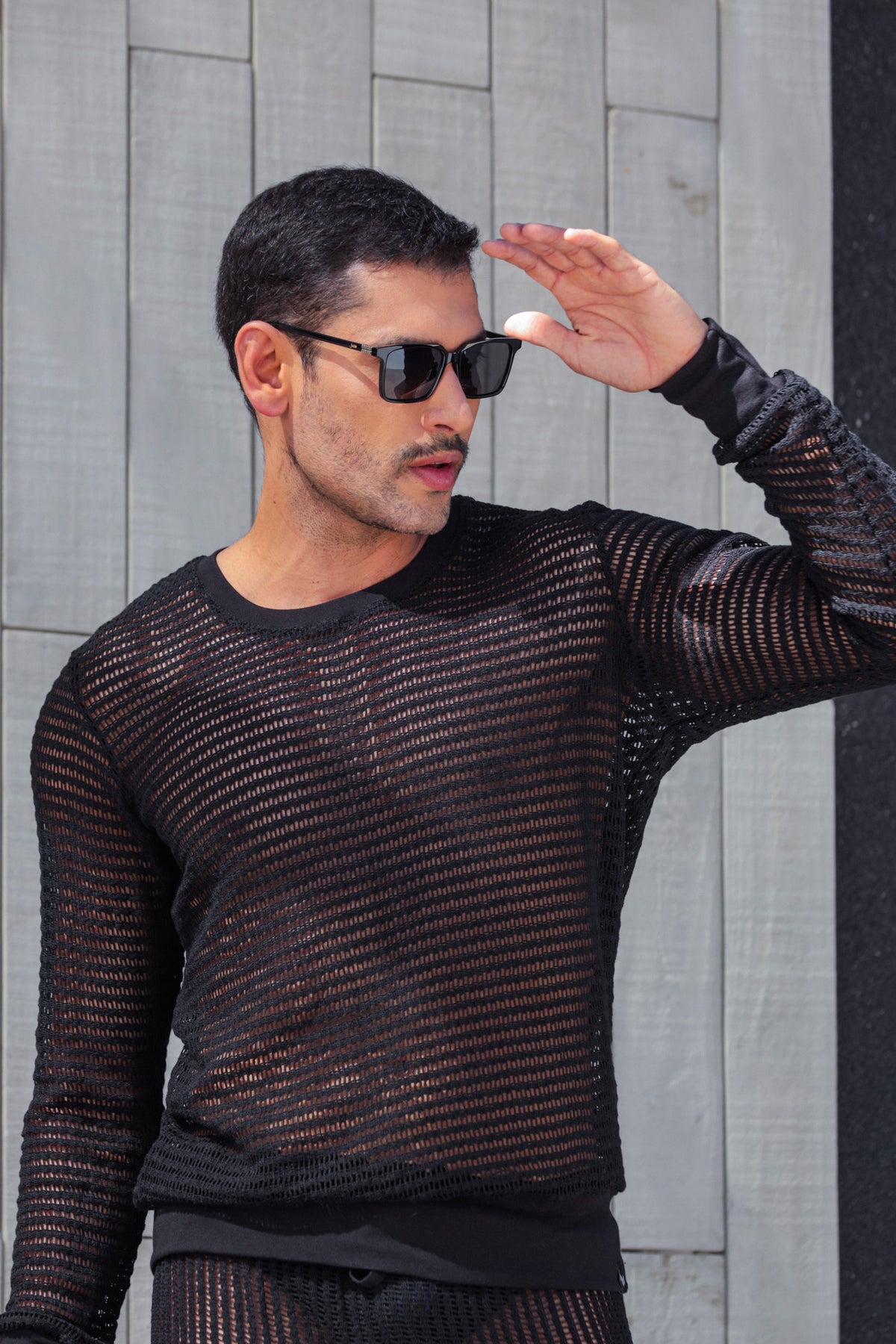 Suéter Masculino em Arrastão