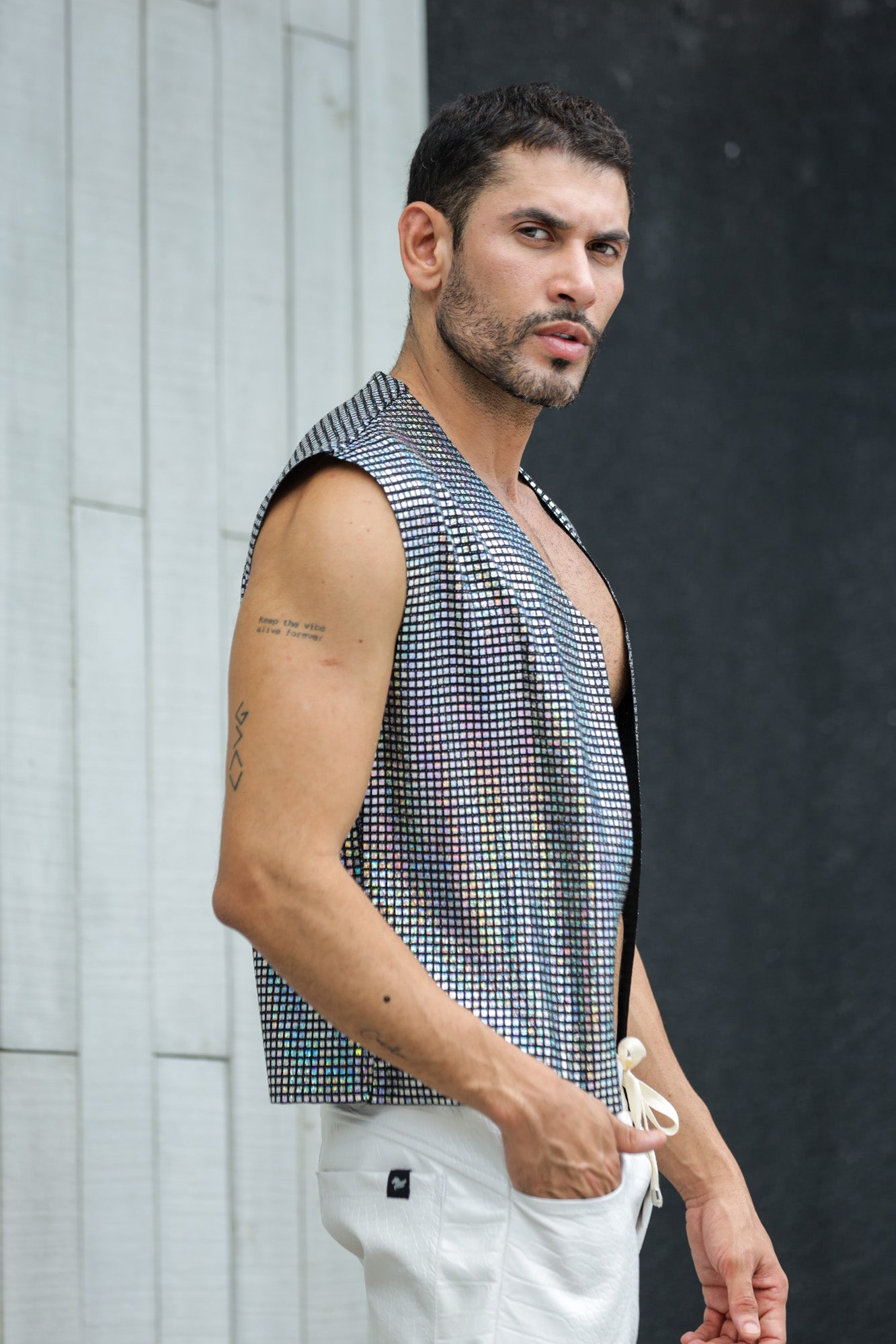 Colete Masculino Holográfico