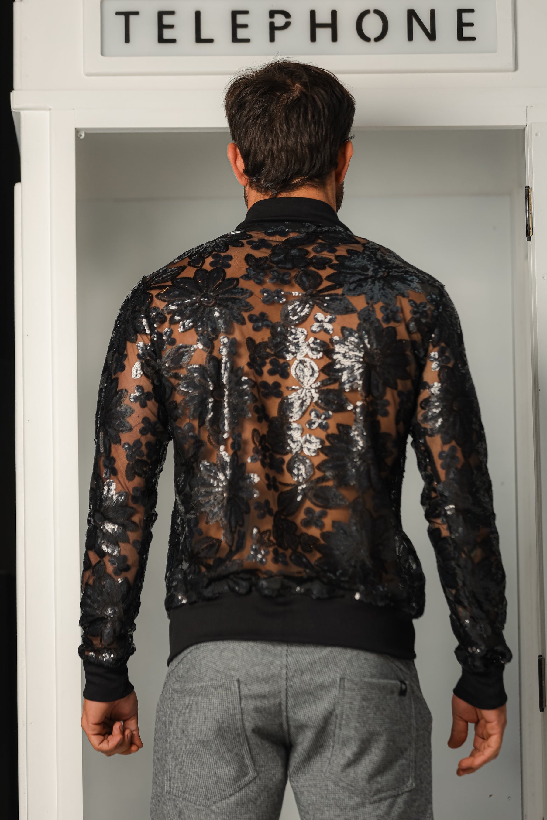 Jaqueta Masculina em Paetê Customizado Edição Limitada