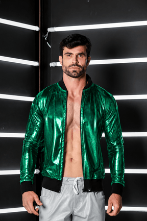 Jaqueta Masculina Bomber Metalizada