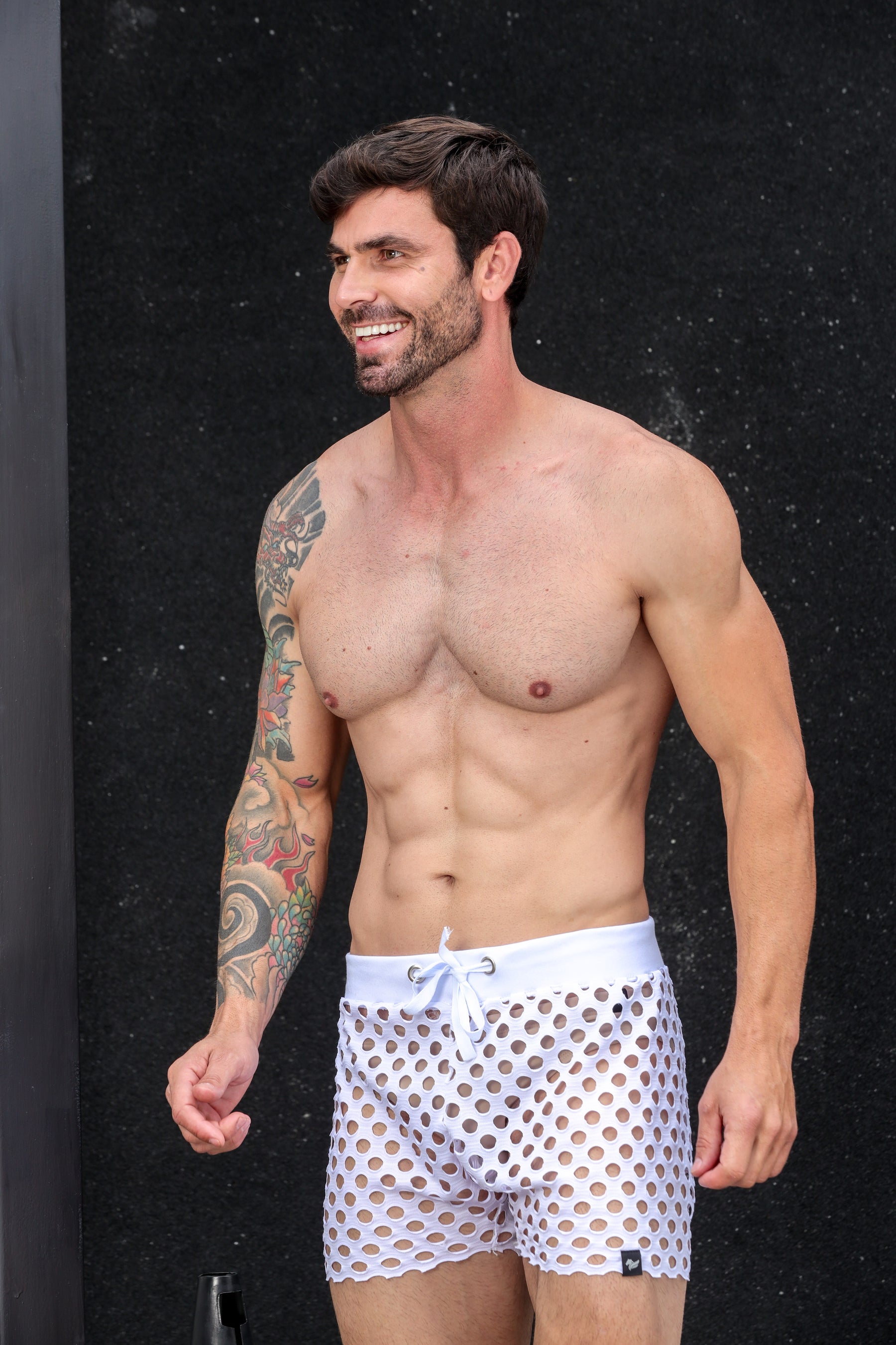 Short Masculino em Arrastão Aberto